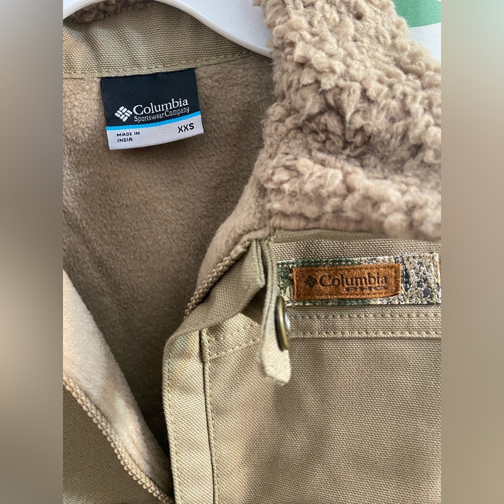 NWT Columbia Youth Canvas fleece lined jacket size xxs - Picture 2 of 6